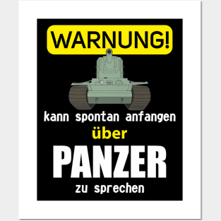 Warnung! Kann spontan anfangen über Panzer zu sprechen KV-2 Posters and Art